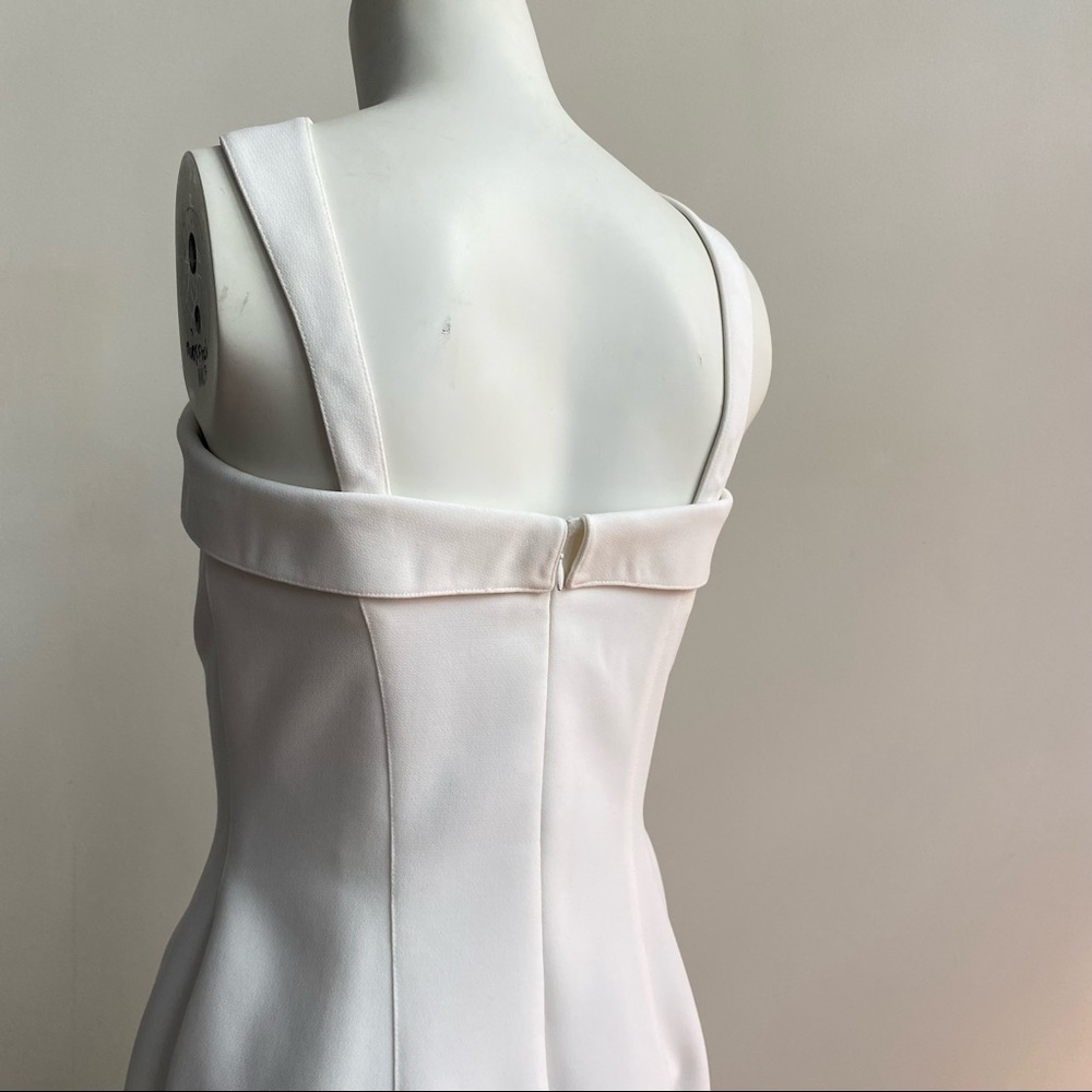 THIERRY MUGLER Iconic Vintage White Bandeau Sheath Dress - Picture 5 of 12